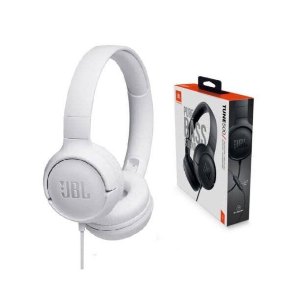 itecs-8384f61230987f38e5575283fcc8d608 Audífonos JBL Tune 500 Sonido Pure Bass On-Ear Blancos