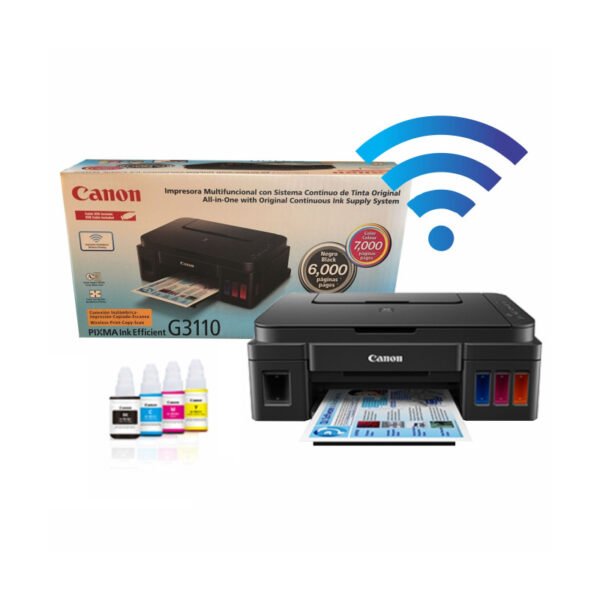 Impresora Multifunción Canon Pixma G3110 WiFi 4800 dpi Tinta Continua