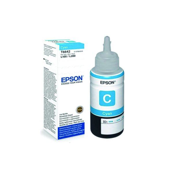 Botella de Tinta Original Epson T664220 70ml Cyan