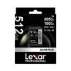 Memoria SDXC Lexar Pro 512GB UHS-I Silver Plus