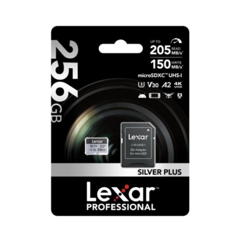 Memoria microSDXC Lexar Professional 256GB Silver Plus