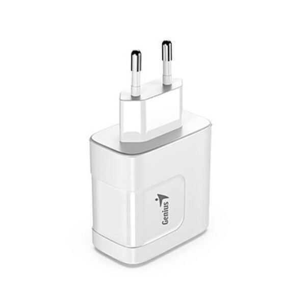 Cargador Genius PD-65AC 65W USB-C y USB-A Blanco