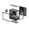 Gabinete DeepCool CG380 3F Micro-ATX 3F ARGB Negro