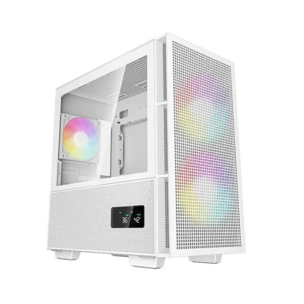 Gabinete DeepCool CH360 Digital mATX Flujo de Aire Blanco