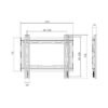 Soporte para TV lcd/led fijo perfil bajo hasta 43'' / 45kg