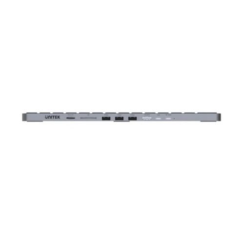 Teclado con HUB USB-C Unitek 9 en 1 PD 100W