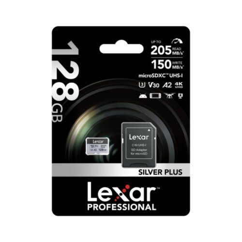 Memoria microSDXC Lexar Professional 128GB Silver Plus