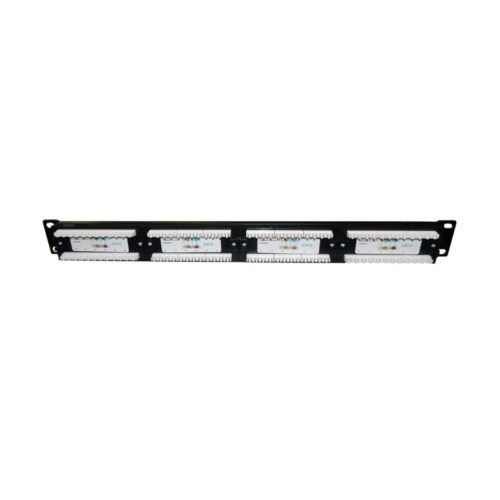 Patchera 24 puertos cat 6e para rack