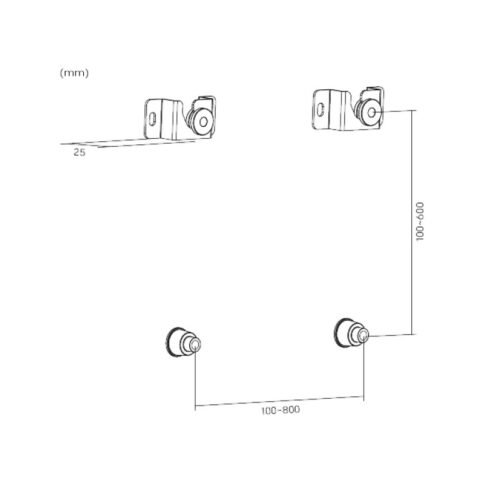 Soporte Fijo Brateck LED-11 para TV hasta 70"