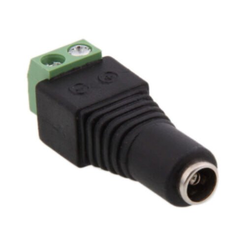 Conector 12v 2.1mm dc hembra para CCTV