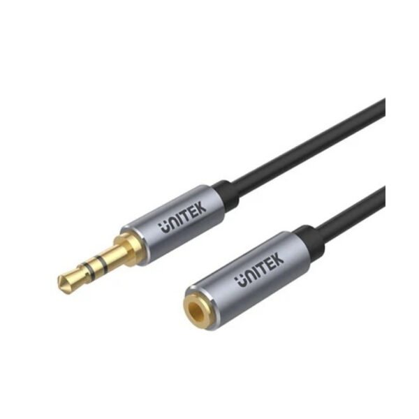 Cable AUX audio Unitek 3.5mm macho/hembra 1m