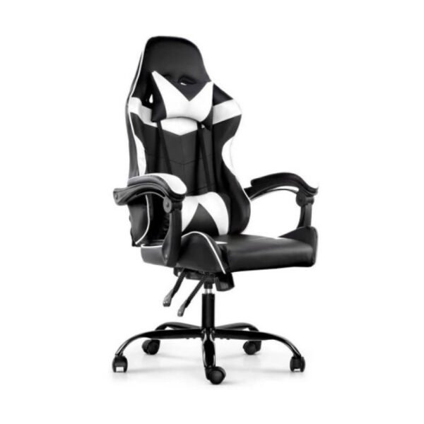 Silla Gamer Lumax ROM Negro/Blanco Reclinable