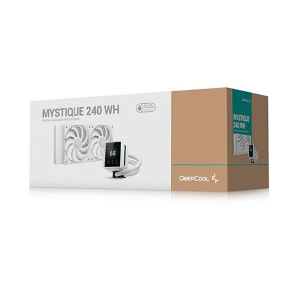 Cooler Líquido DeepCool Mystique 240mm LCD Blanco