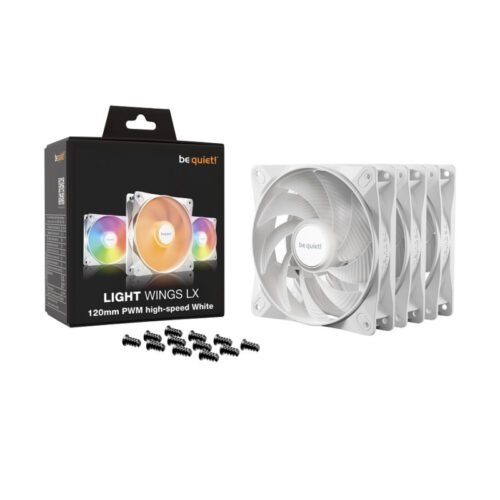 Fan be quiet! Light Wings LX 120mm PWM HS x 3 blanco