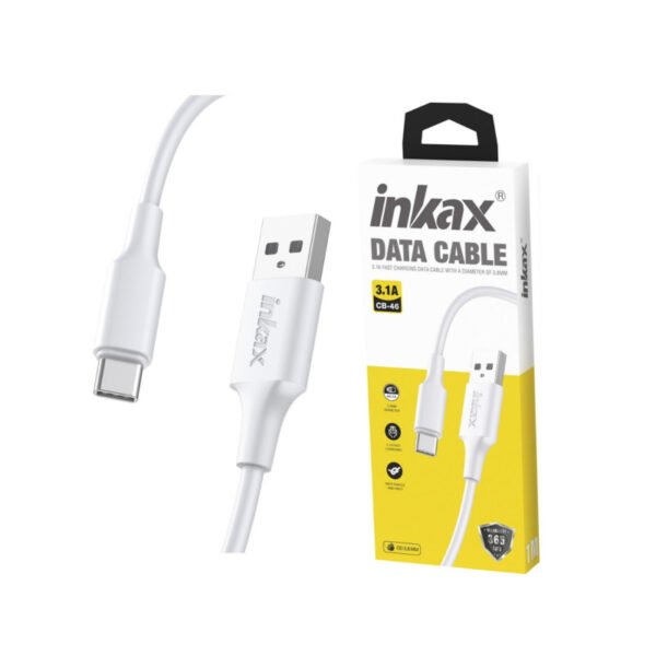 itecs-bae4450d6fb7acc1419205e620460fcf Cable Inkax Tipo-C 3.1A blanco 3M