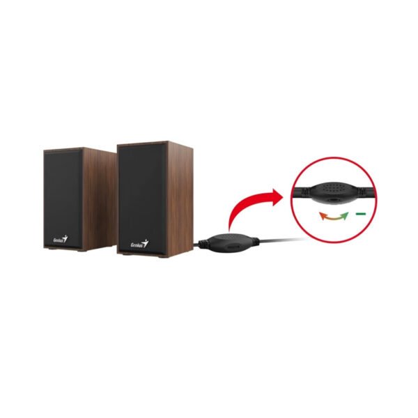 Parlantes Genius 2.0 SP-HF180 6W USB Madera