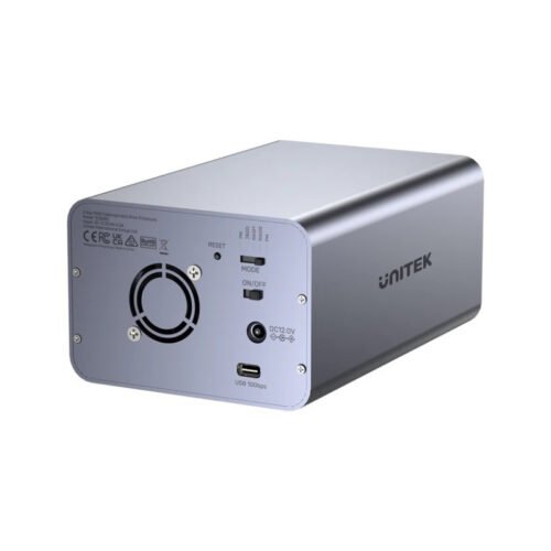 Gabinete Externo Dual Unitek USB C para 2 discos con RAID