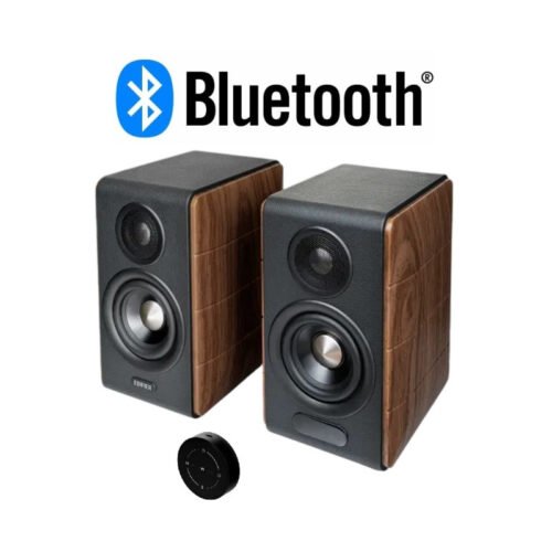 Parlantes Edifier 2.0 S880 MKII Bluetooth nogal