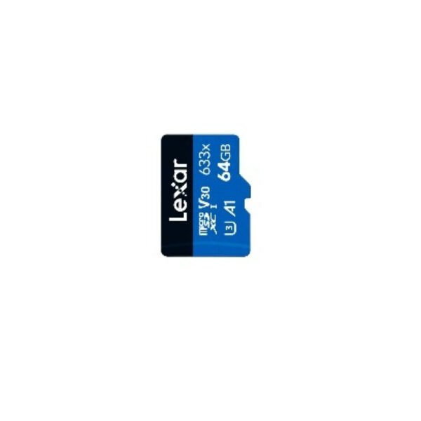 Memoria microSDHC Lexar 64GB 633x UHS-I A1 Blue Series