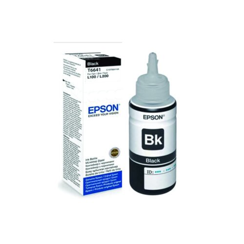 Botella de Tinta Original Epson T664120 70ml Negra