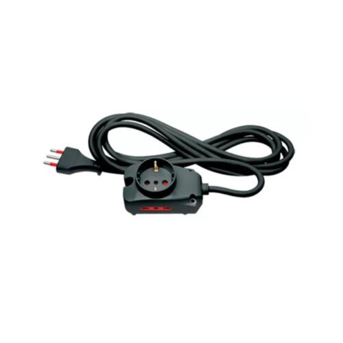 Zapatilla Alargue Conatel 3m 1xSchuko 2x3L 1500W Negro