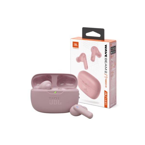 Auriculares JBL Wave Beam 2 In-ear Bluetooth ANC Rosa