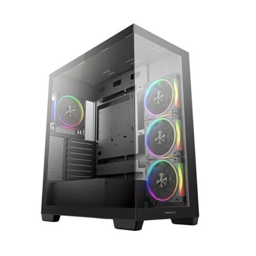 Gabinete DeepCool CG580 4F V2 Paneles de Vidrio Negro