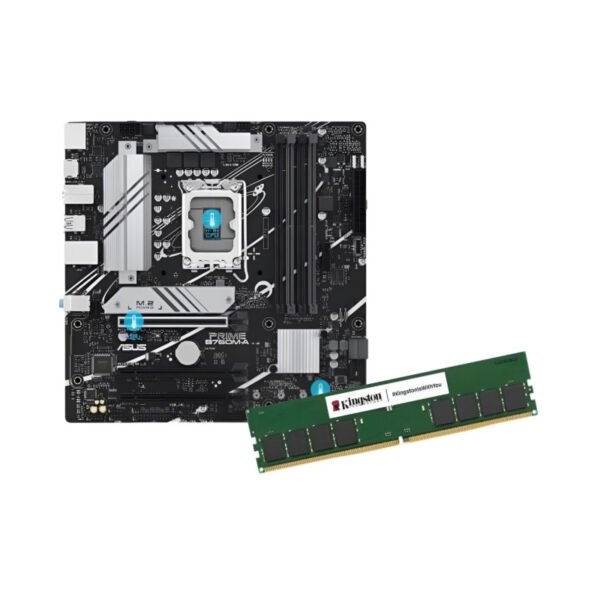Combo Motherboard Asus Prime B760M + Memoria Kingston DDR5 16GB 5600MHz