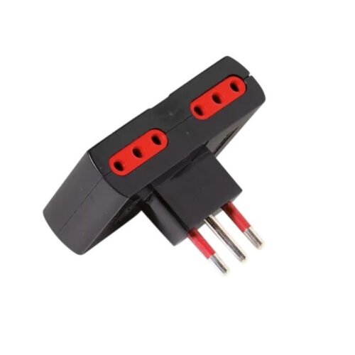 Adaptador de Corriente Conatel 4x3L a Ficha 3L Negro