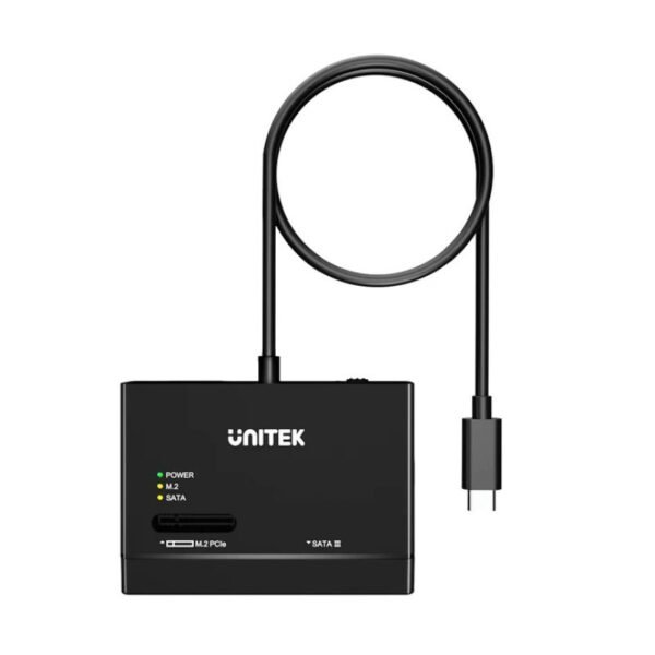 Adaptador Externo Unitek USB-C para discos 2.5", 3.5" y M.2