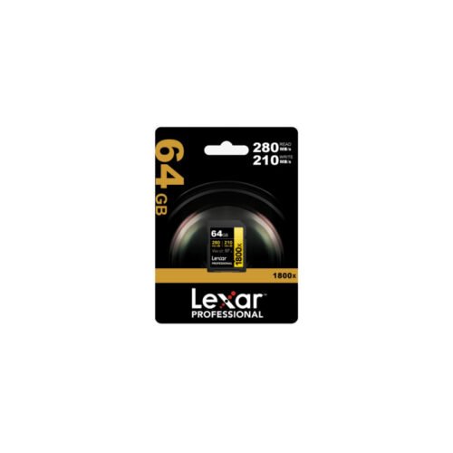 Memoria SDXC Lexar Pro 1800X 64GB UHS-II Gold Series