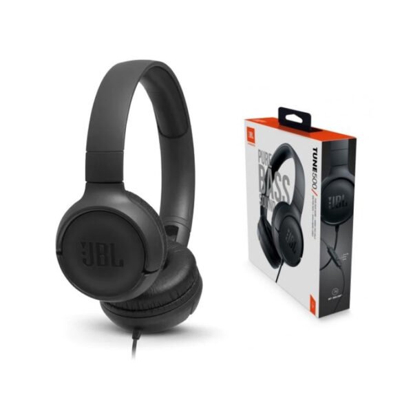 Audífonos JBL Tune 500 Sonido Pure Bass On-Ear Negros