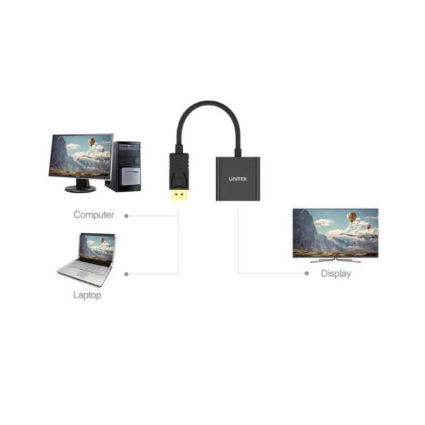 Adaptador Unitek DisplayPort a VGA (H)