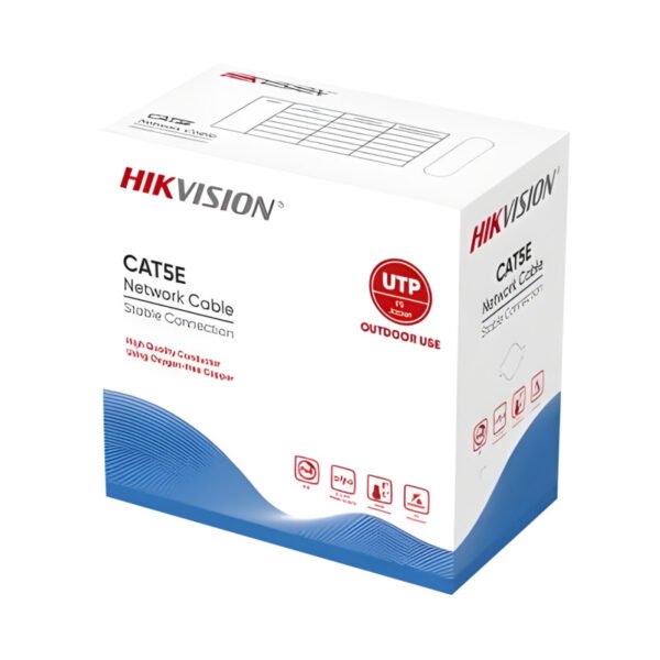 itecs-f03e06bf3ea9be46e01381a62c94a093 Cable UTP Hikvision Cat.5e 100% Cobre Exterior 305m Negro