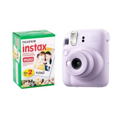 Combo Cámara Instantánea Fujifilm Instax Mini 12 Holiday Bundle Lila + 20 Fotos