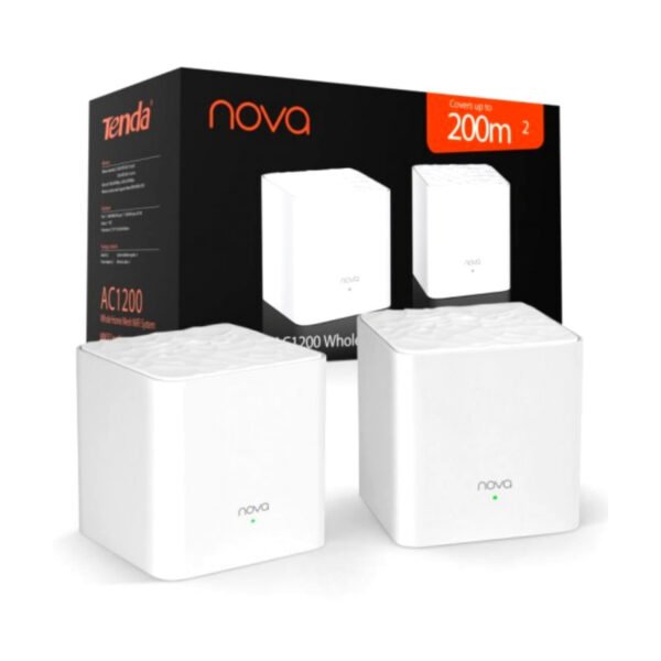 Router WiFi Mesh Tenda MW3 AC1200 Doble Banda Pack 2