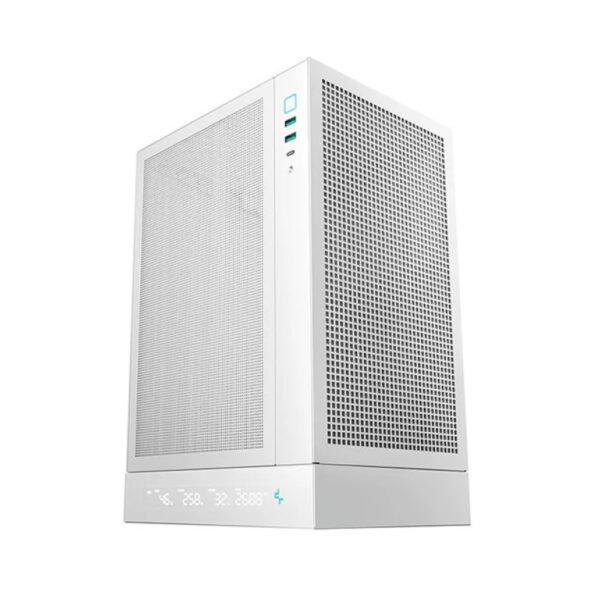 itecs-f76d82d63c9128f37cf2e4e137c1b36b Gabinete DeepCool CH170 Digital ITX Vertical Blanco