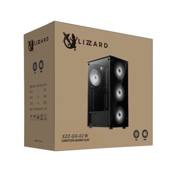 Gabinete X Lizzard GX-505 ATX 3 Fans RGB
