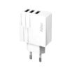 itecs-fe1d3e82c399139f69fae944a9e3a272 Cargador Inkax 3xUSB-A 28W 2.1A blanco