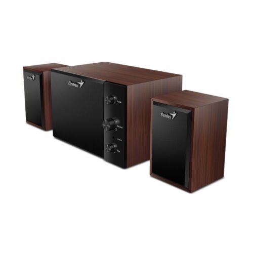 Parlante Genius SW-2.1 350 15W RMS Madera