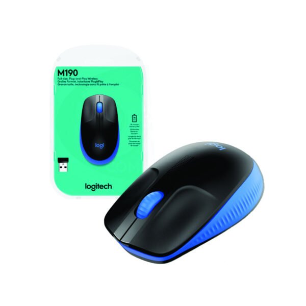 Mouse Logitech M190 Inalámbrico Azul