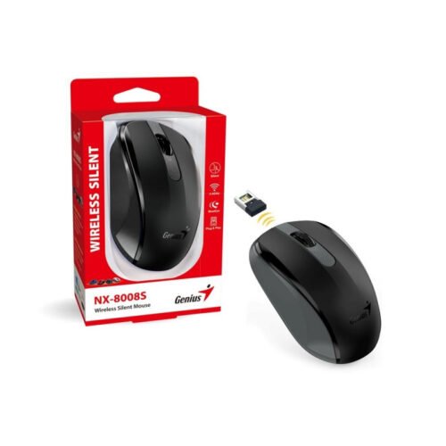 Mouse Genius NX-8008S Inalámbrico Silencioso Negro