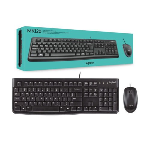 Combo Teclado y Mouse Logitech MK120 USB Español