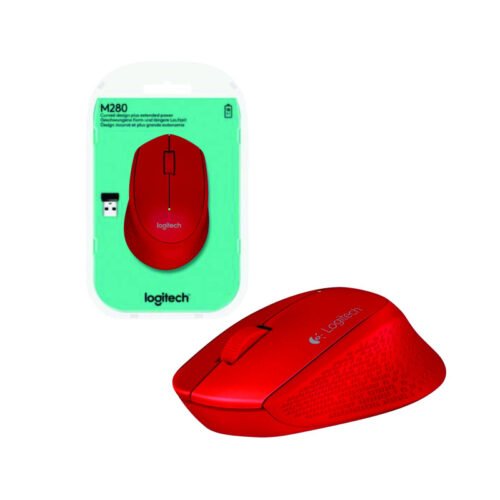 Mouse Logitech M280 Inalámbrico Rojo