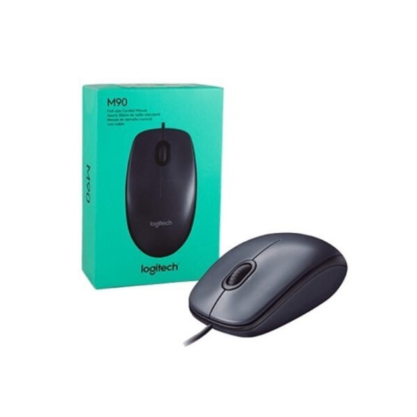 Mouse Logitech M90 Óptico Negro