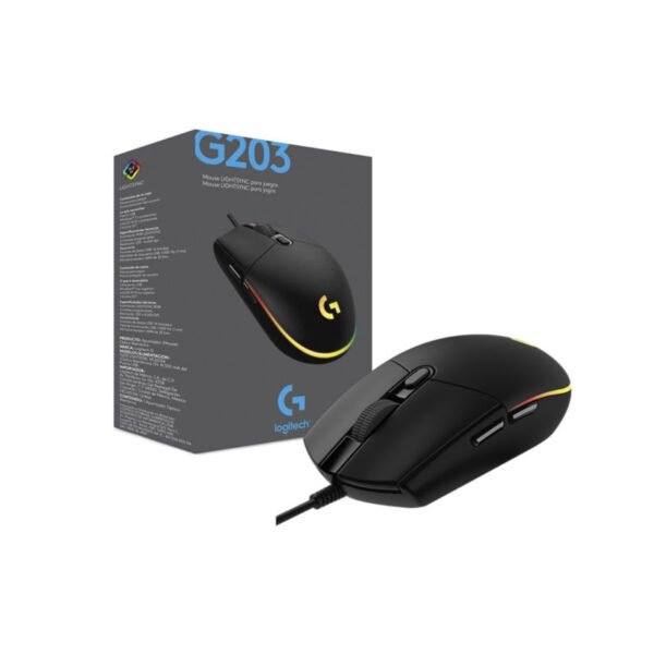itecs-a76cedb4f2b49f18bd2e0abb2973ddda Mouse Logitech G203 Lightsync RGB negro