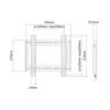 Soporte para TV fijo ultra delgado hasta 42''