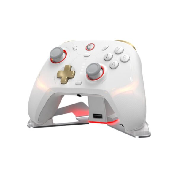 Joystick GameSir Cyclone 2 blanco con base