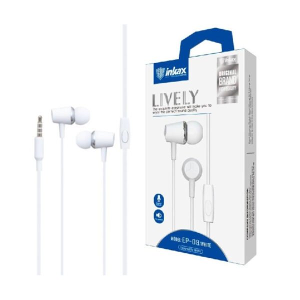 itecs-542d04d04787e4bd023e64c7339fa574 Auriculares Inkax Lively EP-09 Jack 3.5mm Blancos