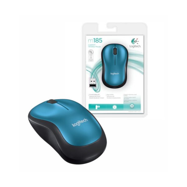 Mouse Logitech M185 Inalámbrico Azul